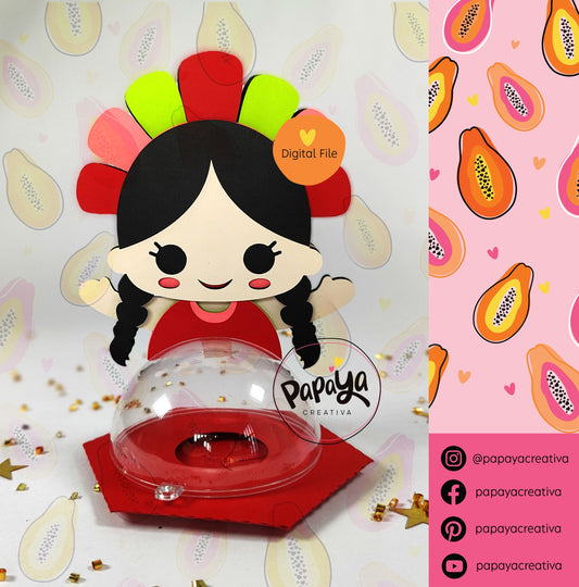 Cut Files Set Viva Mexico! Candy Holder/ Dome size 8cm/open and close system