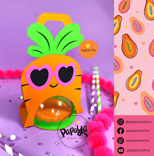 Cut File Funny Carrot holder/ Dom size 8cm/ open and close system