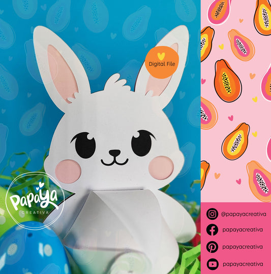 Cut File Bunny Holder/ Happy Easter