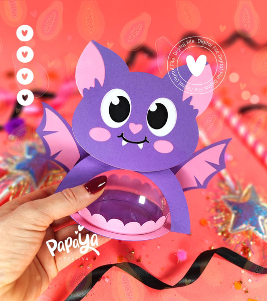 Cut File Bat Holder Dome size 8cm/ open and close system