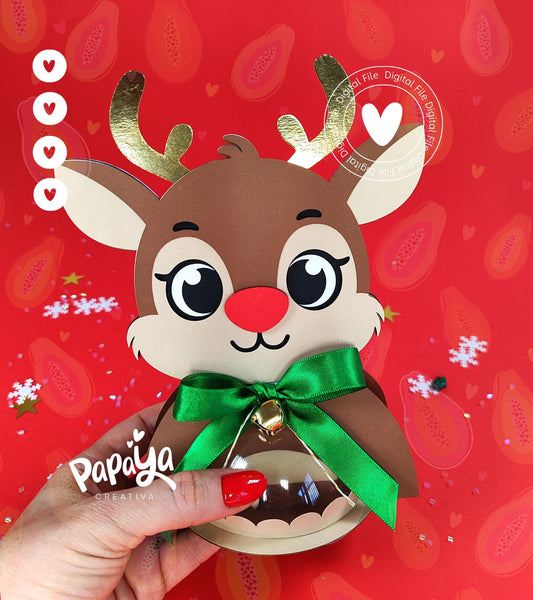 Rudolf Holder (Digital File) SVG/ STUDIO Format *Easy open/close system* (Dome 8cm)