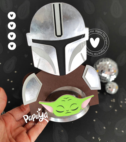 DIGITAL FILE Candy Holder Mando *Easy open/close system* (Dome 8cm)