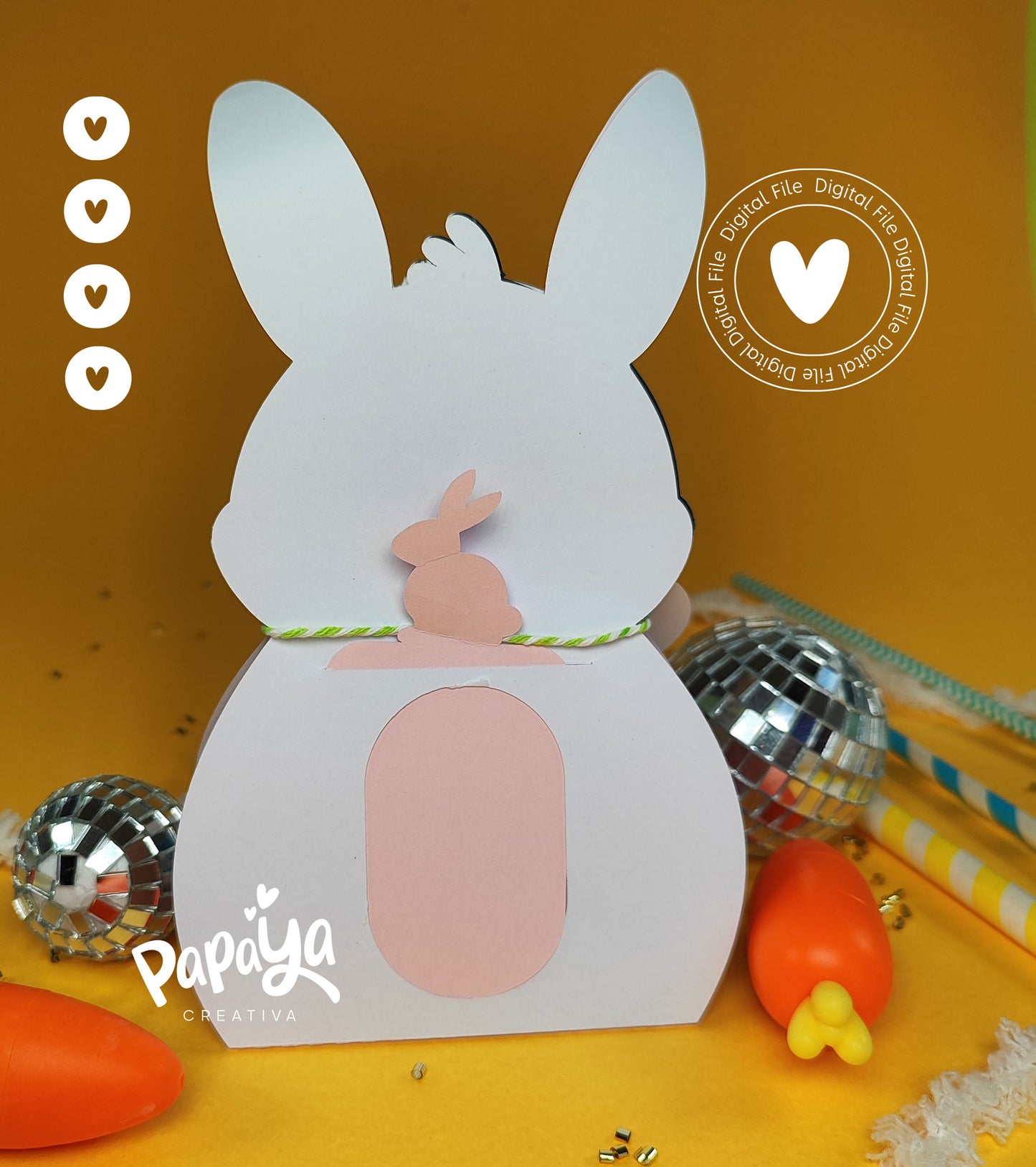 Bunny Candy Holder *dome size 8cm* (DIGITAL FILE)