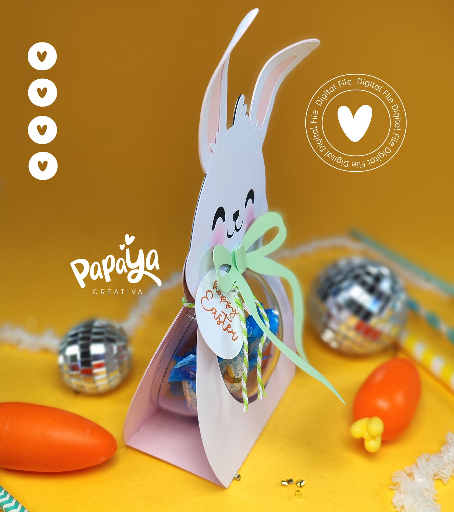 Bunny Candy Holder *dome size 8cm* (DIGITAL FILE)
