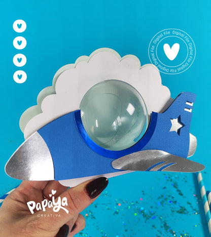 Airplanes Candy Holder/ Box  (DIGITAL FILE) svg/ studio