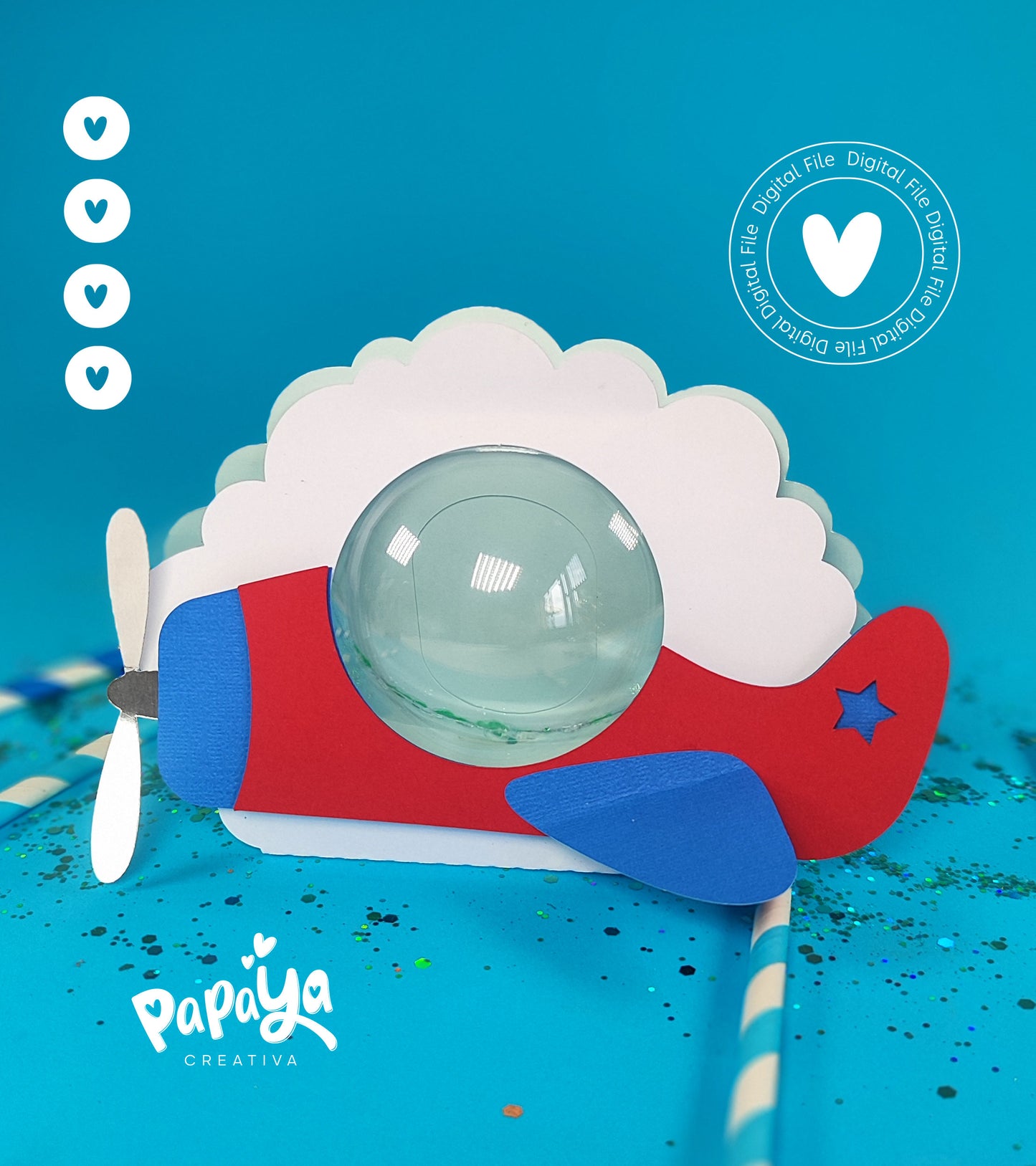 Airplanes Candy Holder/ Box  (DIGITAL FILE) svg/ studio