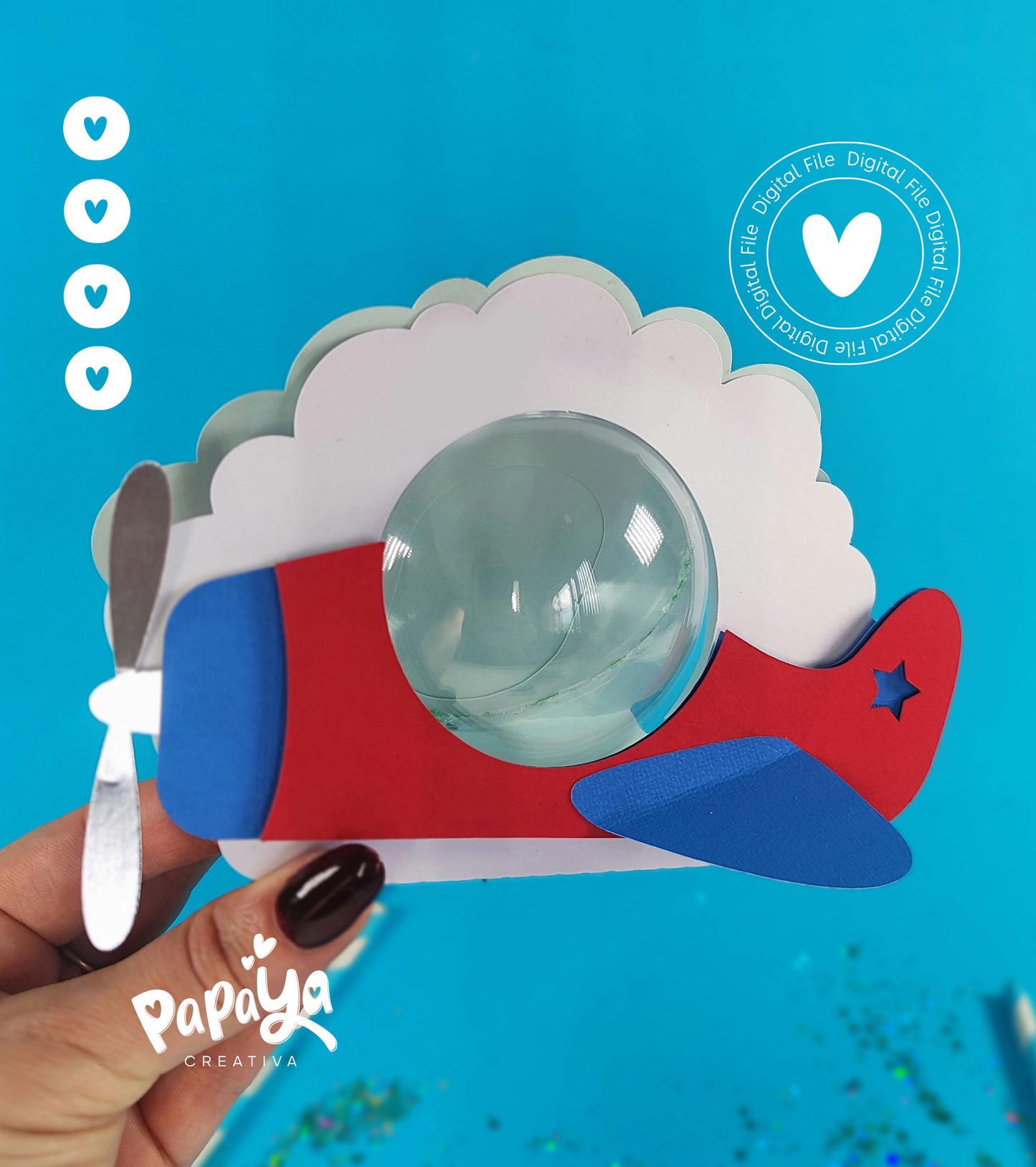 Airplanes Candy Holder/ Box  (DIGITAL FILE) svg/ studio