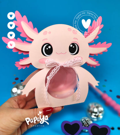 Axololt Candy Holder Digital File (SVG/STUDIO) Dome size 8cm