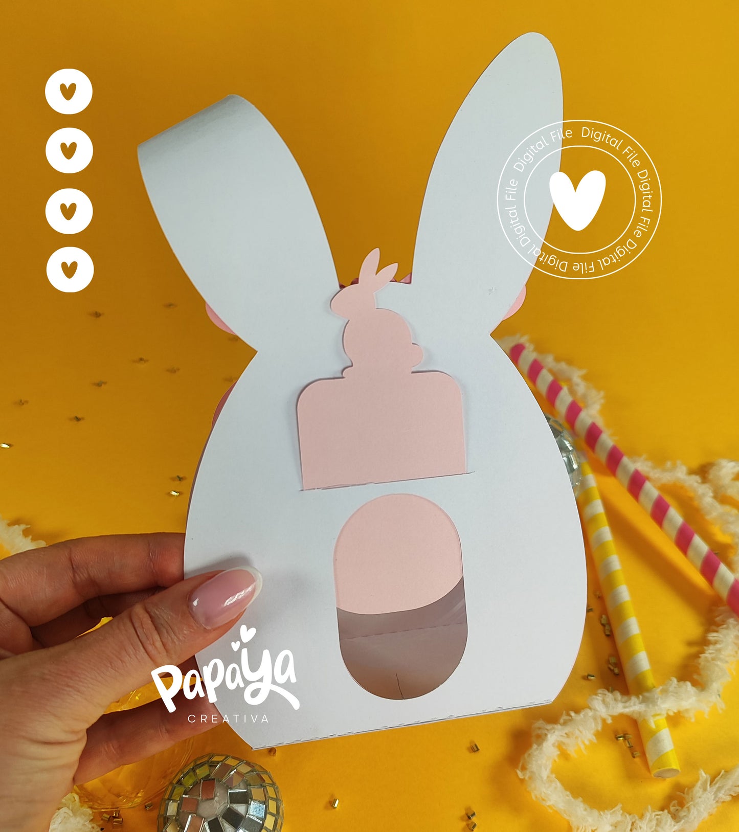 Easter Egg Candy Holder Digital File (SVG/STUDIO) Dome size 8cm