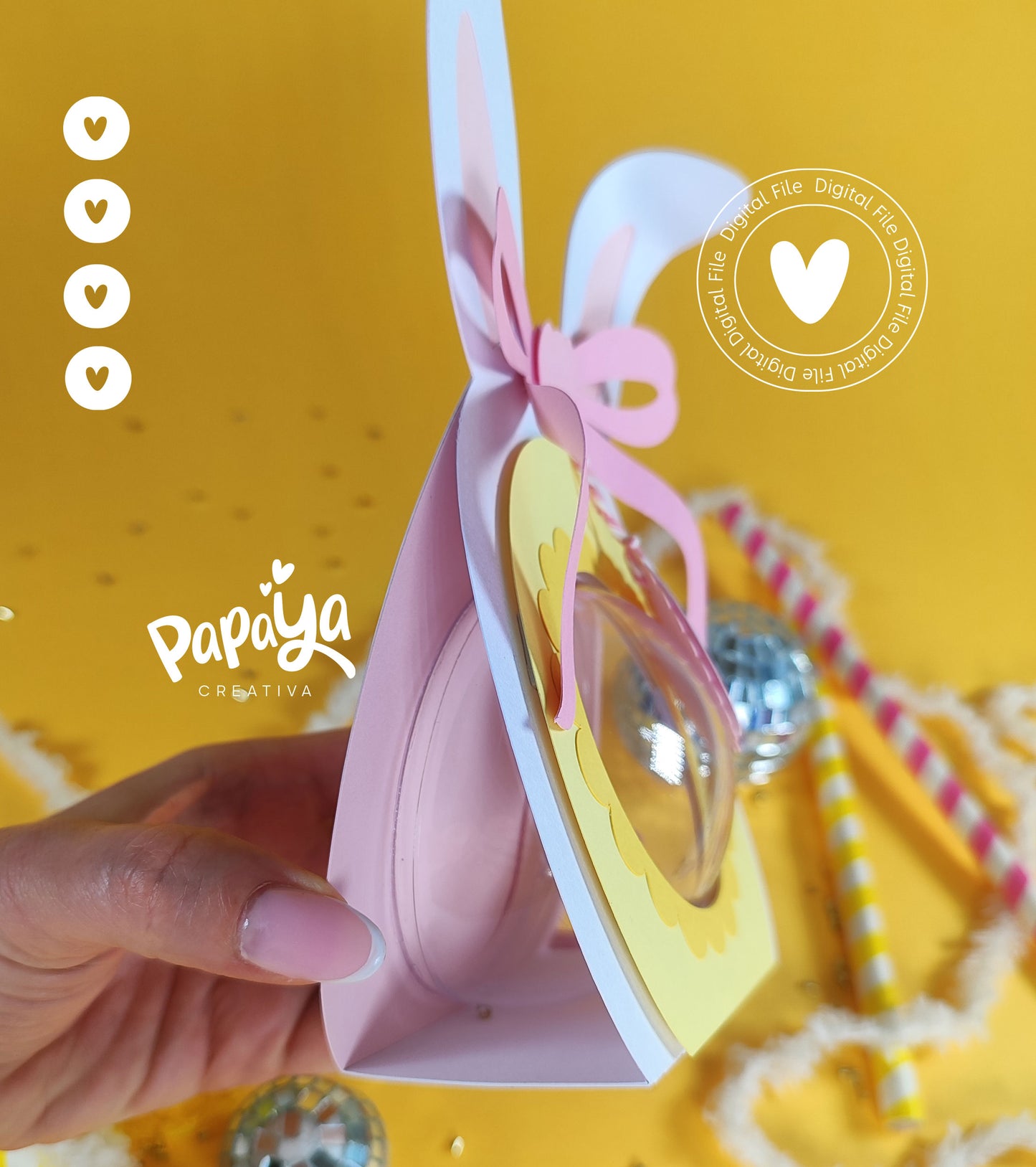 Easter Egg Candy Holder Digital File (SVG/STUDIO) Dome size 8cm