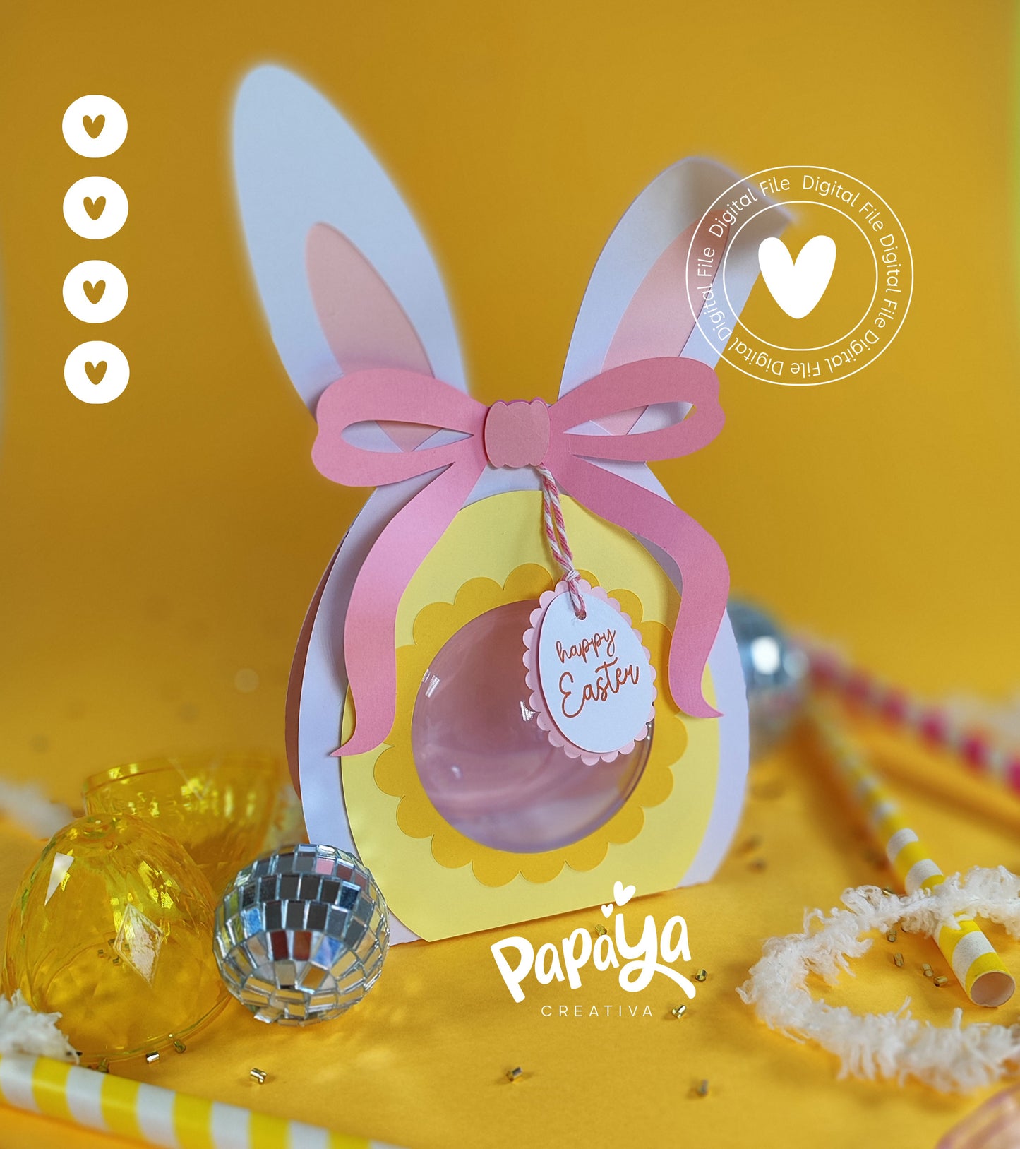 Easter Egg Candy Holder Digital File (SVG/STUDIO) Dome size 8cm