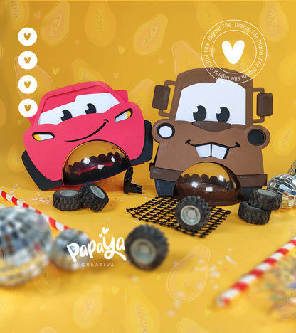 Cars Set Candy Holder (DIGITAL FILE) svg/ studio