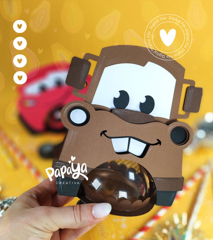 Cars Set Candy Holder (DIGITAL FILE) svg/ studio