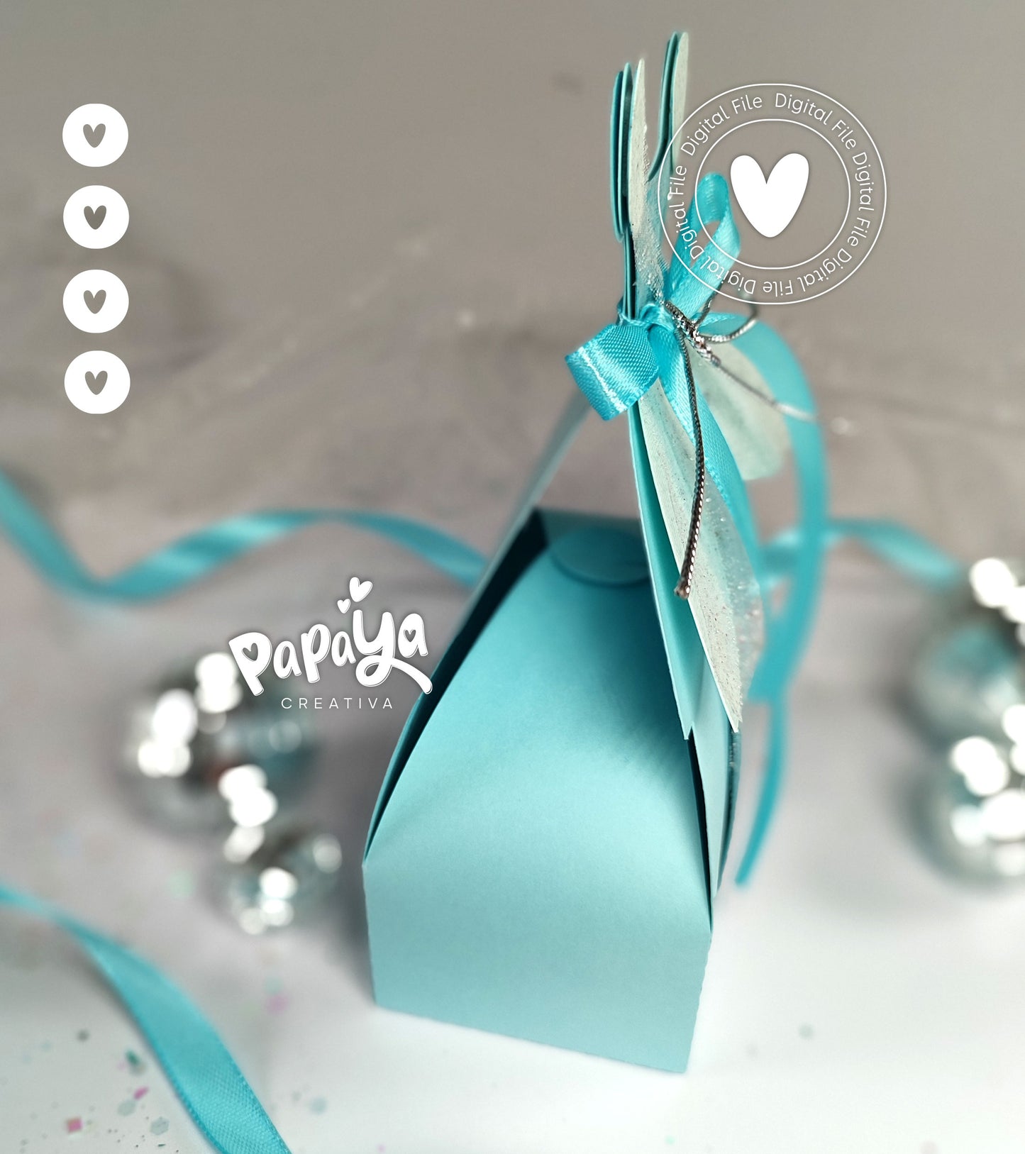 Cinderella Dress Box DIGITAL FILE (svg/studio)
