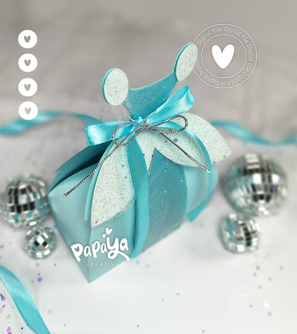 Cinderella Dress Box DIGITAL FILE (svg/studio)
