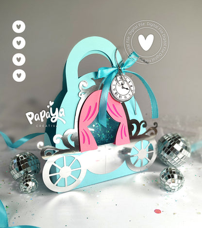 Cinderella's carriage Bag DIGITAL FILE (svg/studio)