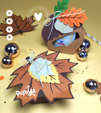 Autumn gift boxes (DIGITAL FILE) svg/studio