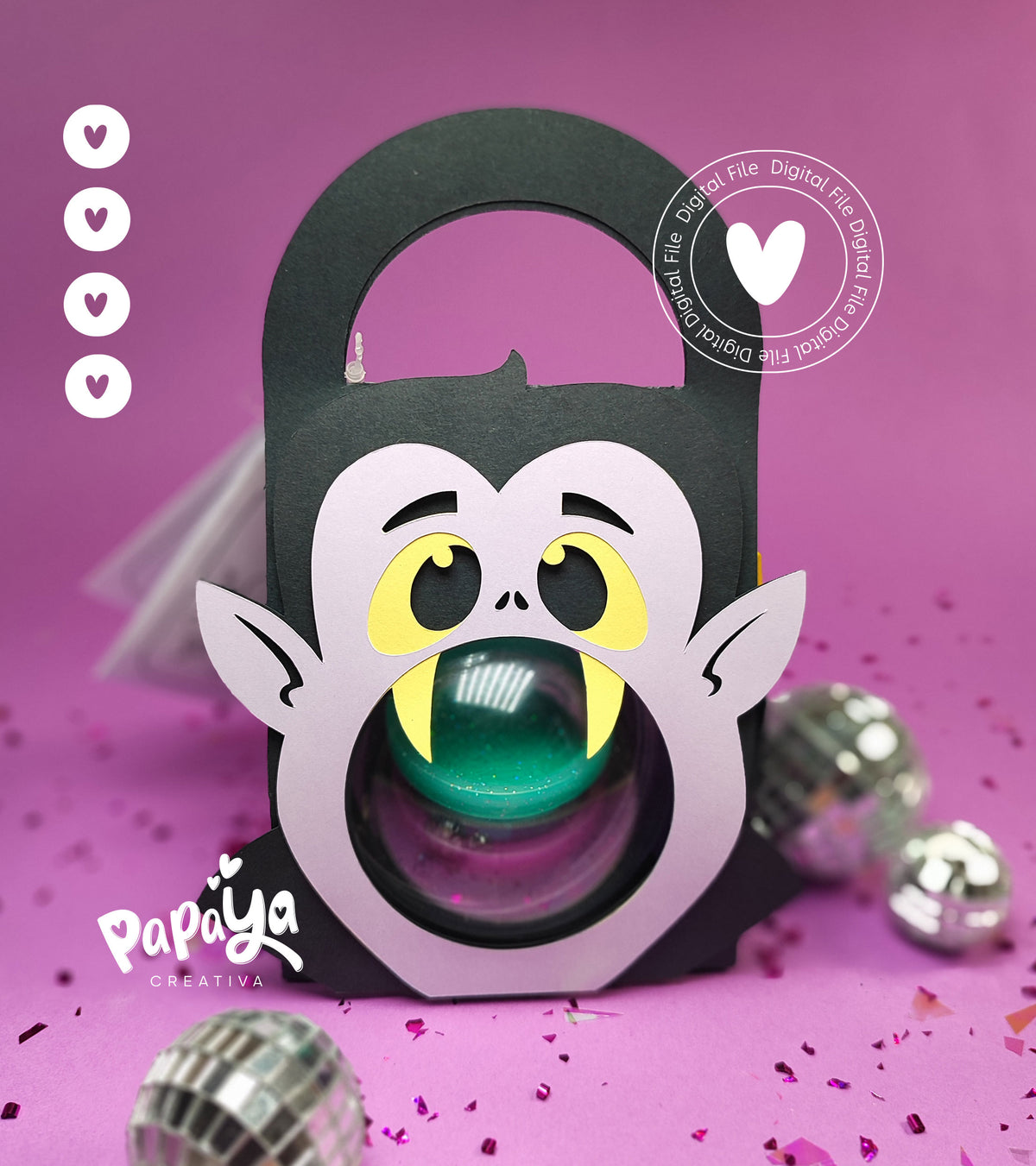Halloween bag with 5 interchangeable characters (DIGITAL FILE) svg/studio