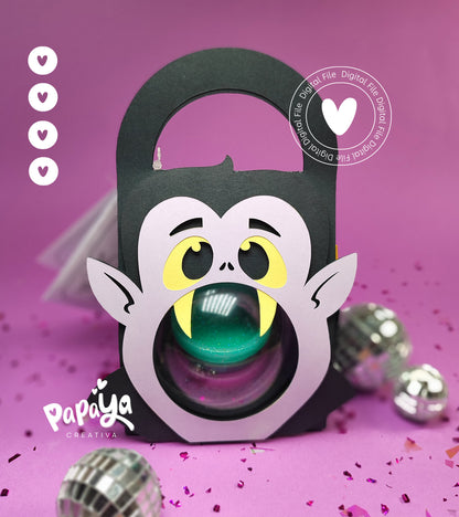 Halloween bag with 5 interchangeable characters (DIGITAL FILE) svg/studio