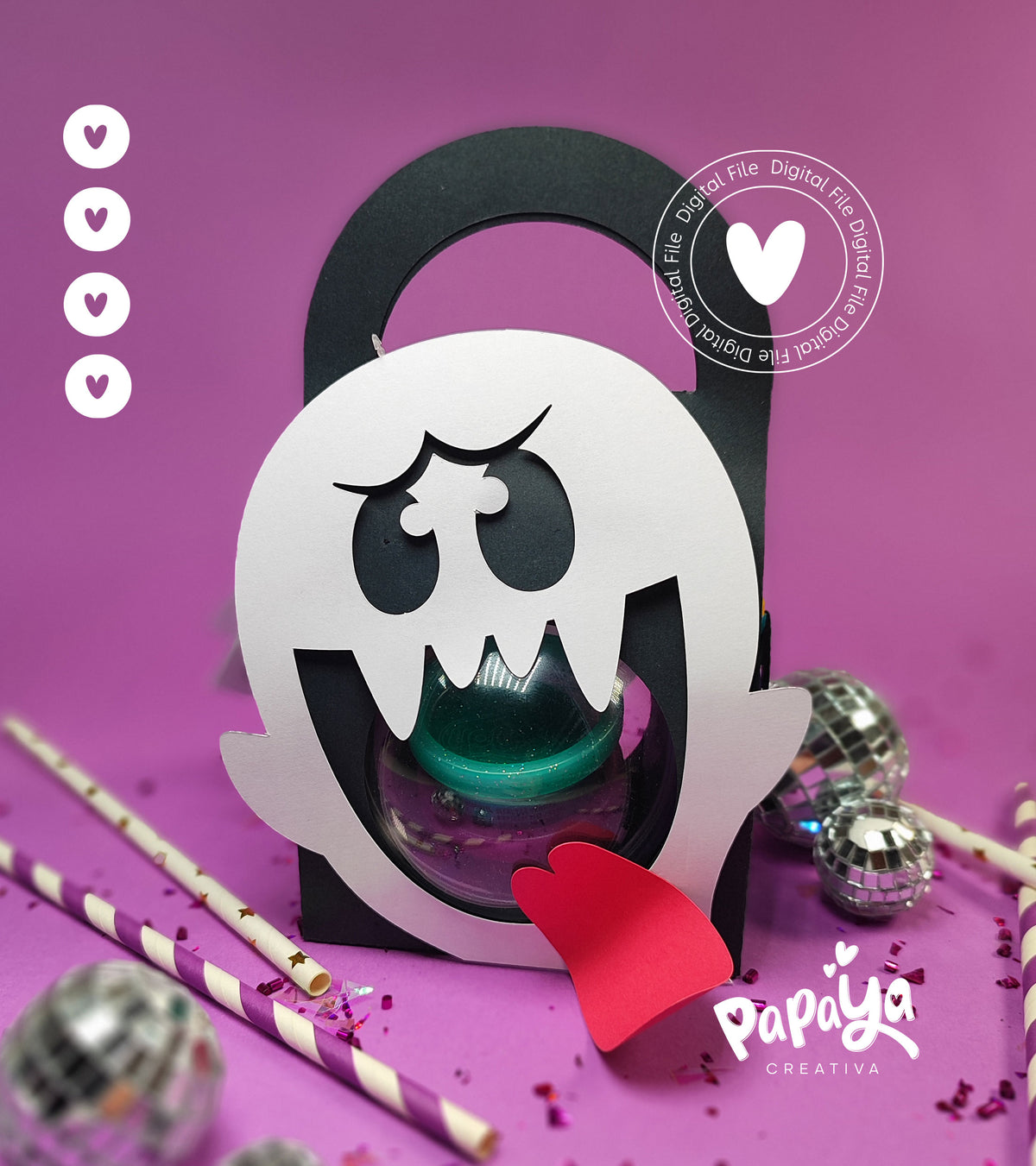 Halloween bag with 5 interchangeable characters (DIGITAL FILE) svg/studio