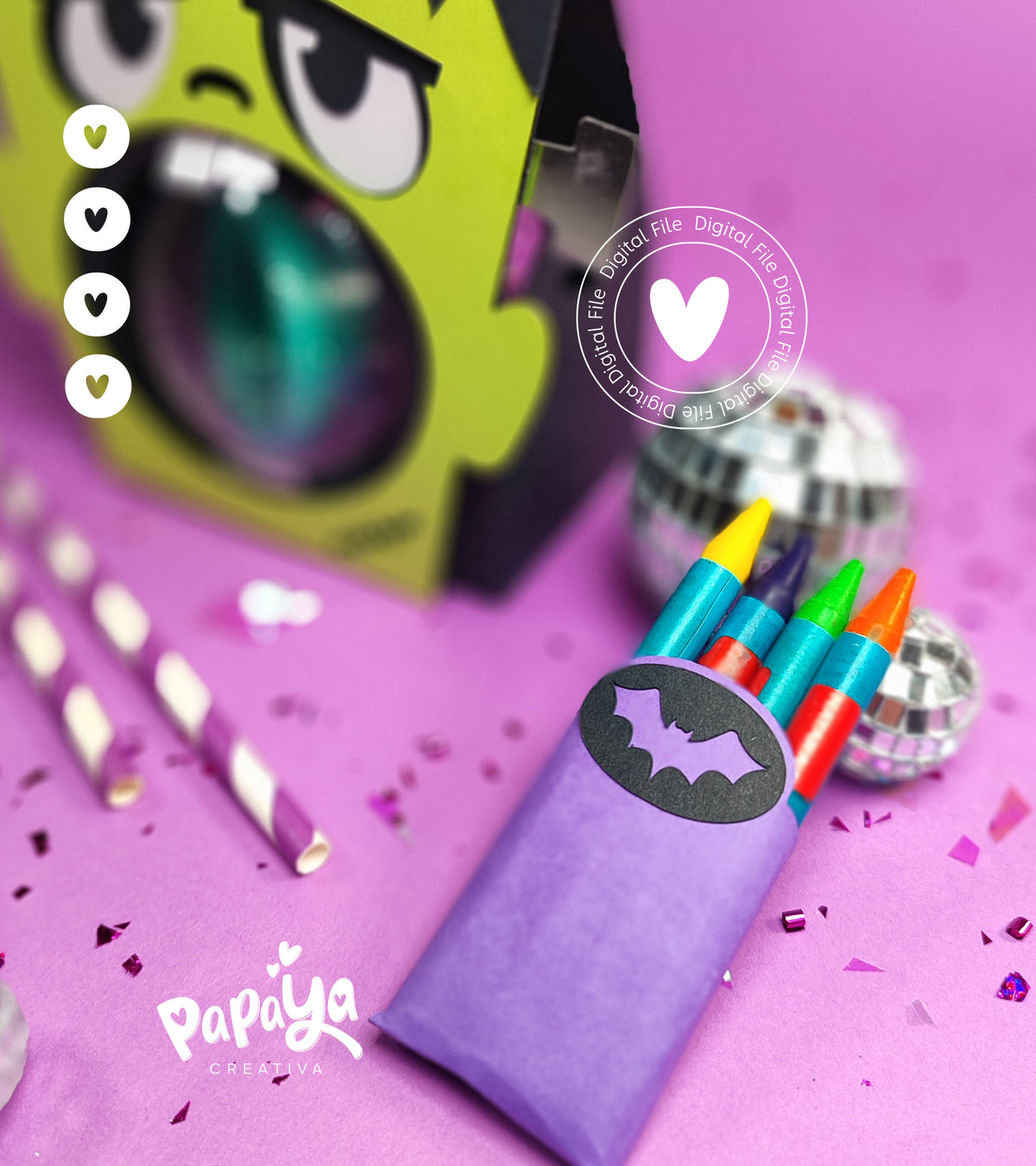 Halloween bag with 5 interchangeable characters (DIGITAL FILE) svg/studio