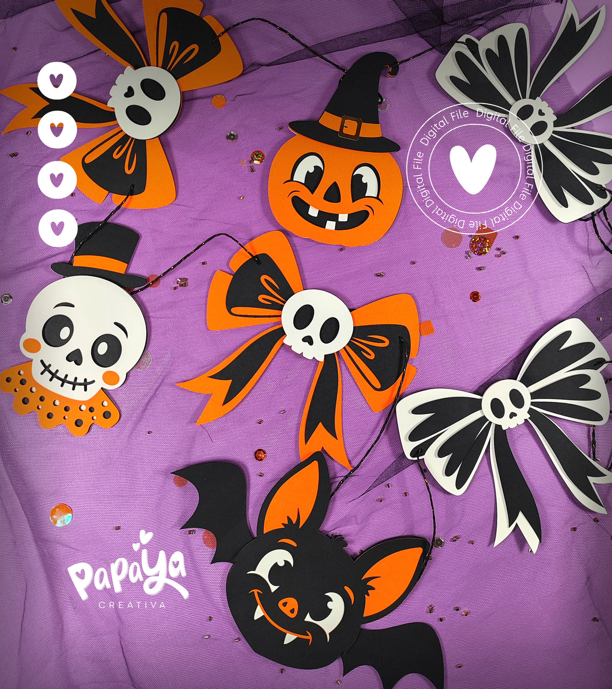 Retro Halloween characters (DIGITAL FILE) svg/studio
