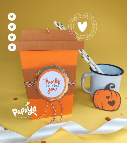 Coffee Gift Card Holder  (DIGITAL FILE) (svg/studio)