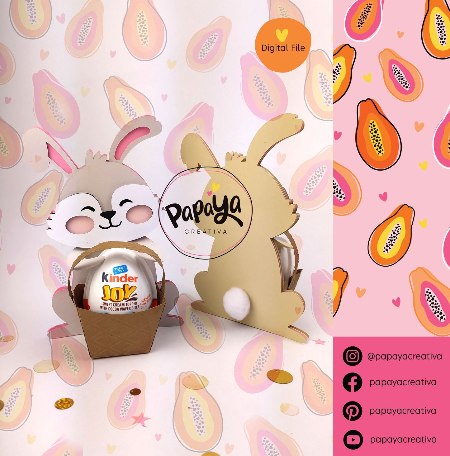 Cut File Set Bunnies Kinder Eggs