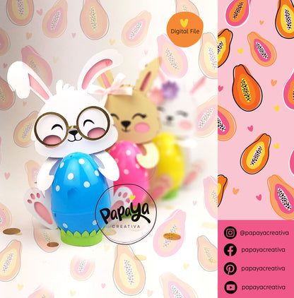 Cut File 3 Bunnies (Easter Party)