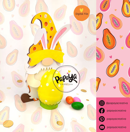 Cut File Gnome Easter/ surprise egg