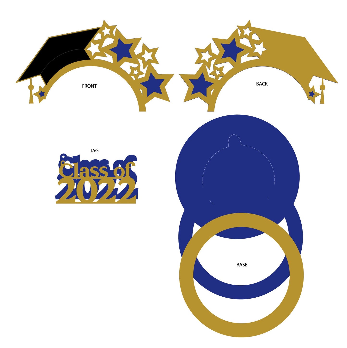 Class of... DIGITAL FILES Candy holder / Graduations/ Dome size 8cm *dashed lines to open for sweets*
