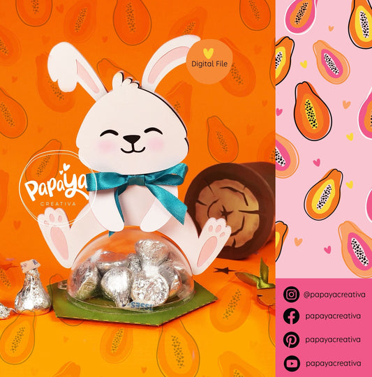 Cut File Adorable Bunny for Candy Holder and Pringles ( does not include pringle decoration)