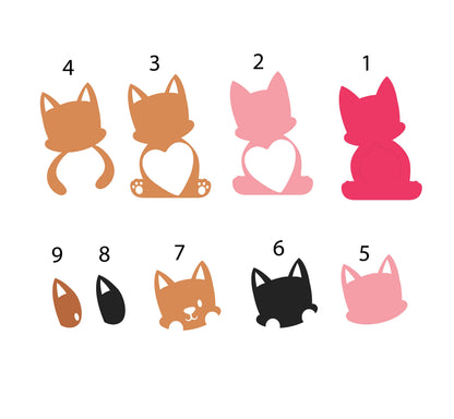 Puppies Love DIGITAL FILE Candy holder / Heart size 8cm *dashed lines to open for sweets*