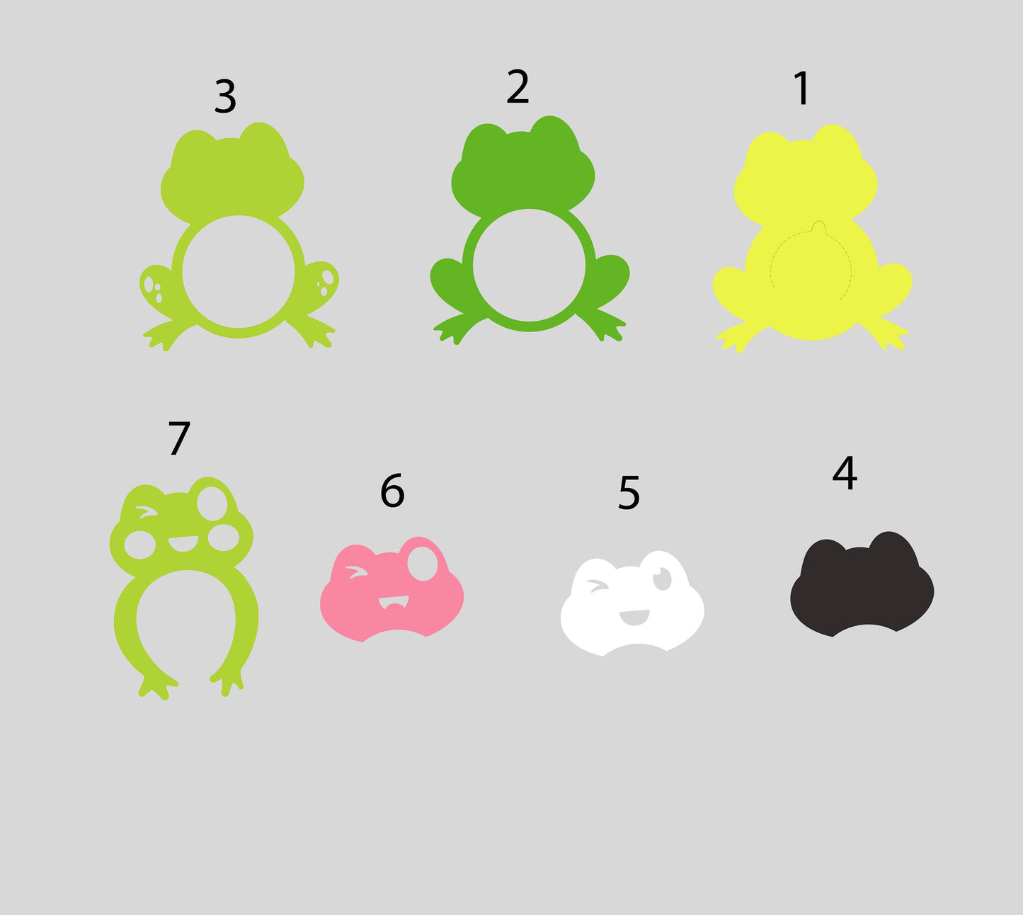 Love Frog DIGITAL FILE Candy Holder/ Dome size 8cm *dashed lines to open for sweets*