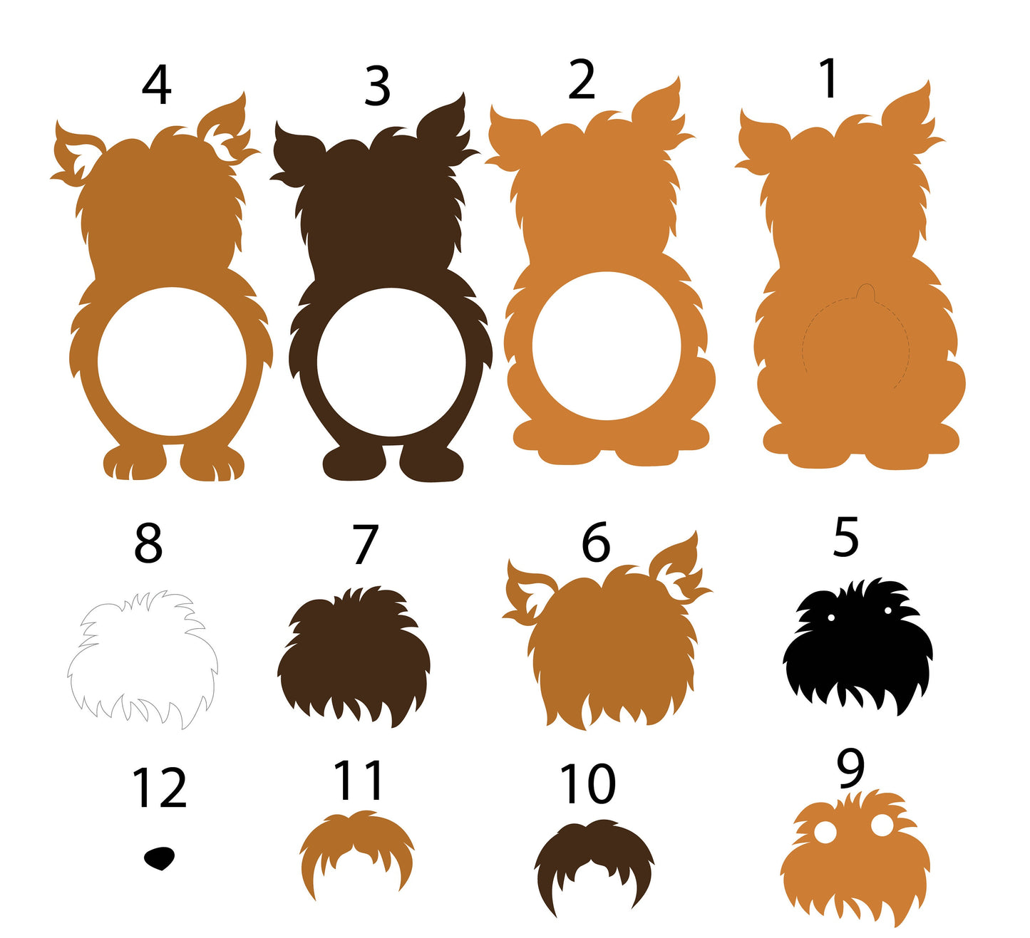 Lovely Yorkshire DIGITAL FILE Candy Holder / Dome size 8cm *dashed lines to open for sweets*