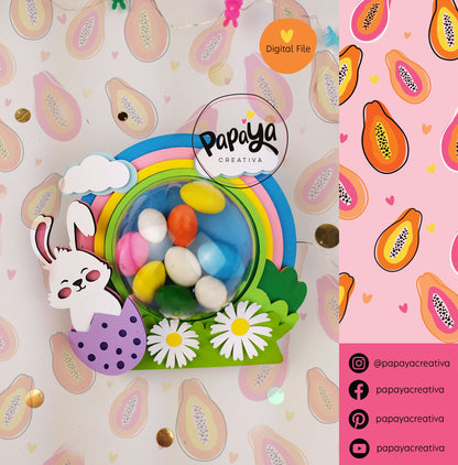 Easter Cute Candy Holder/ Dome size 8cm
