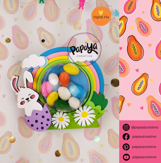 Easter Cute Candy Holder/ Dome size 8cm