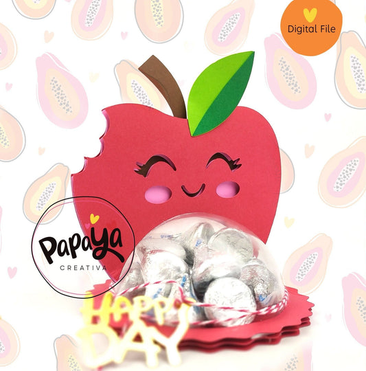 Lovely Apple DIGITAL FILE Candy Holder / Dome size 8cm