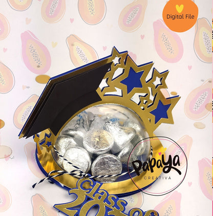 Class of... DIGITAL FILES Candy holder / Graduations/ Dome size 8cm *dashed lines to open for sweets*