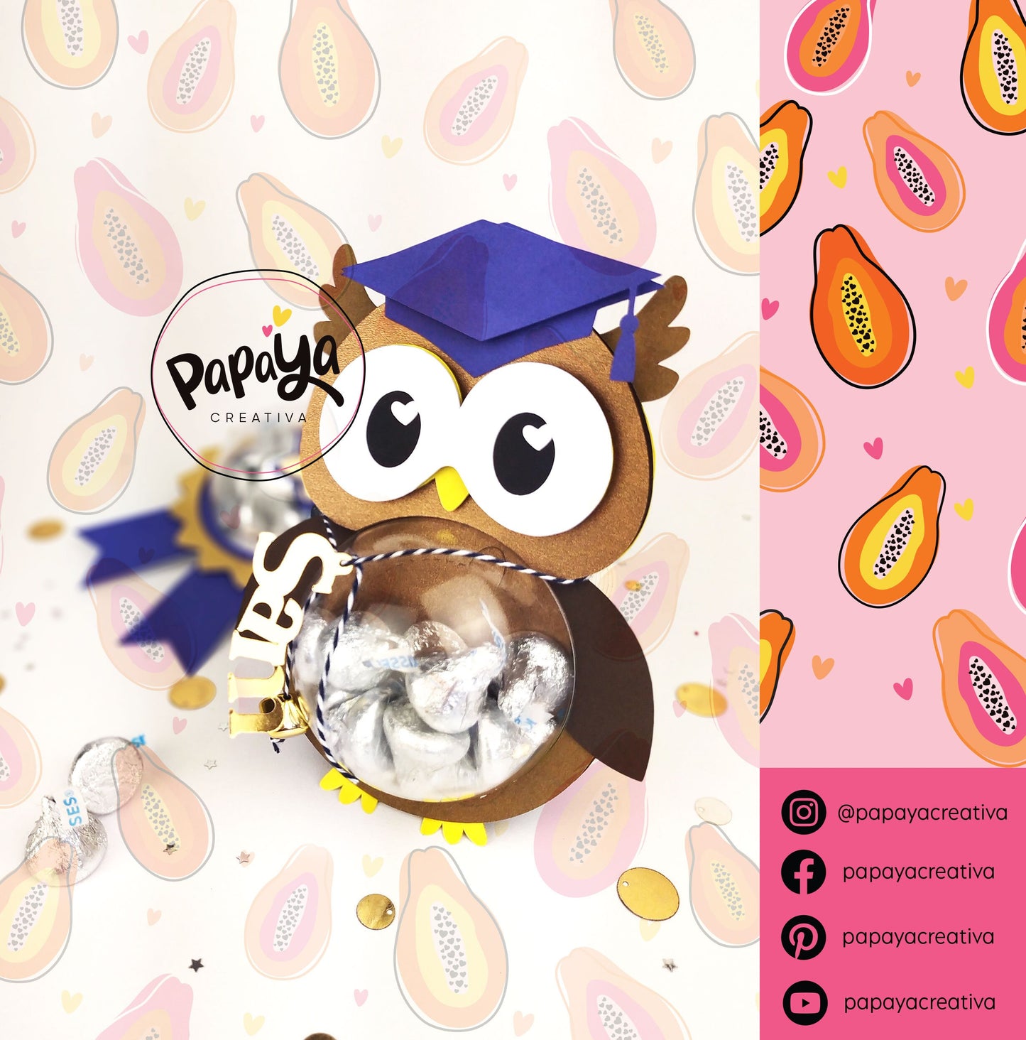 Kids Graduation Set DIGITAL FILE Candy holder / dome size 8cm