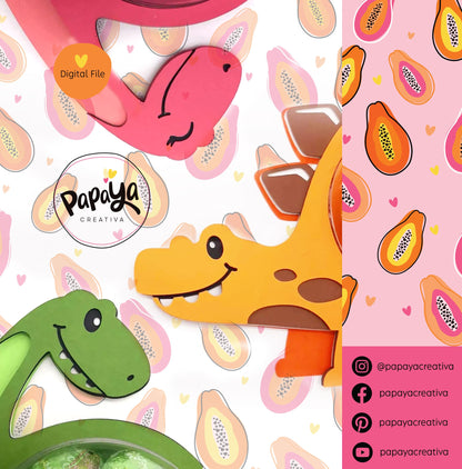 Dinos Set Candy holder / Dome size 8cm