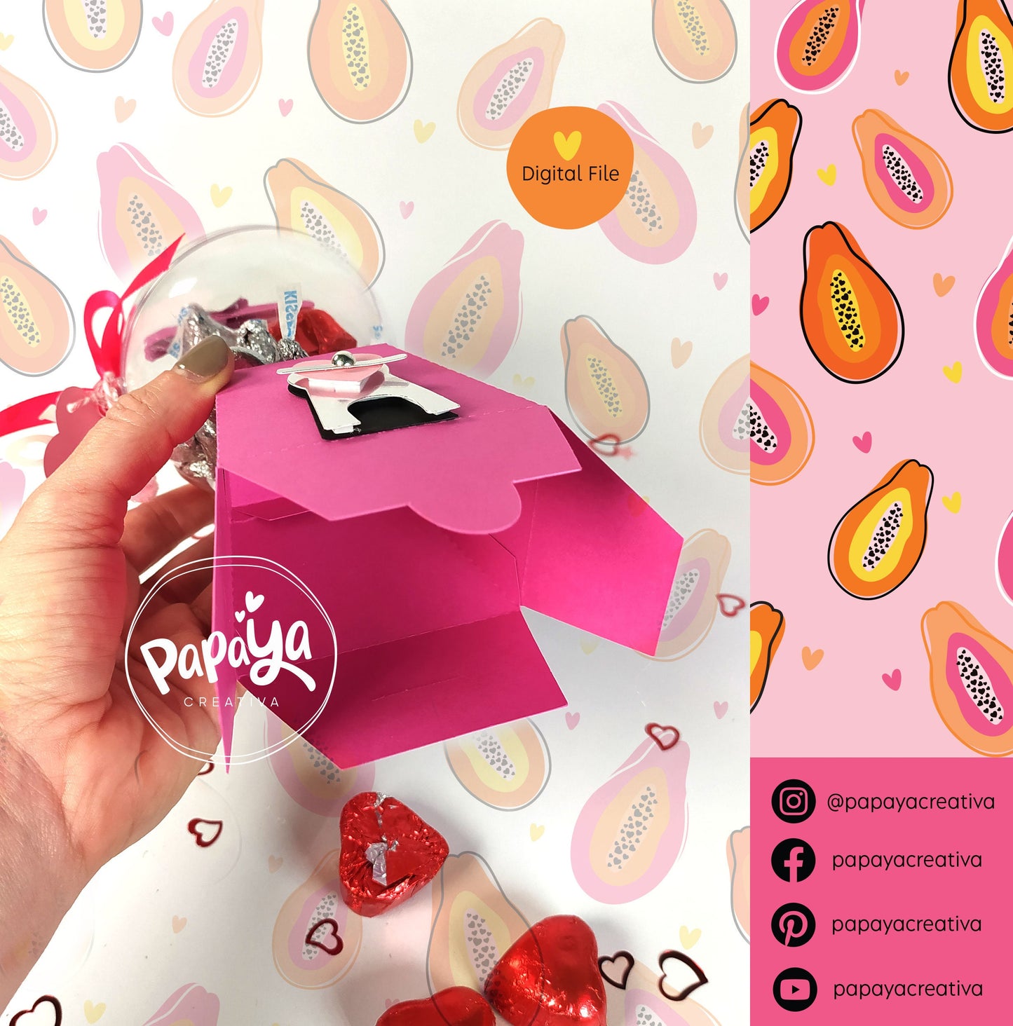 Gumball Machine DIGITAL FILE Candy Holder / Dome size 8cm