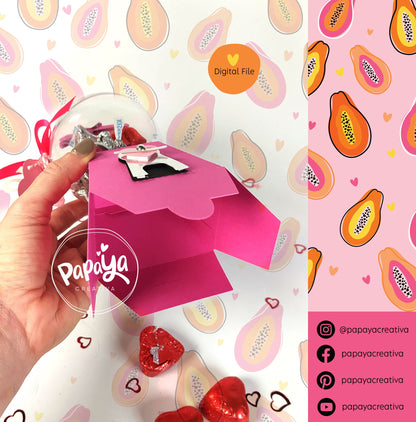 Gumball Machine DIGITAL FILE Candy Holder / Dome size 8cm