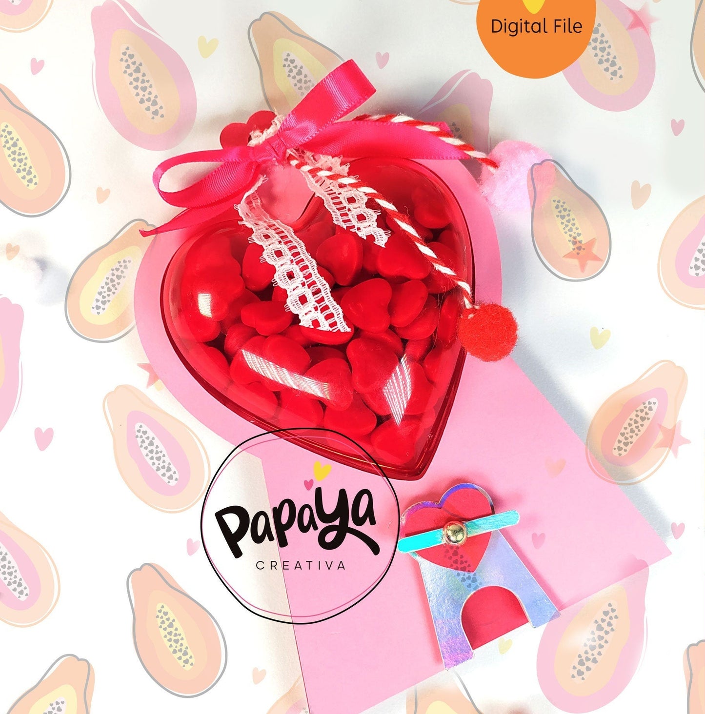 Love Machine DIGITAL FILE Candy Holder / Dome size 8cm/ Open and close system