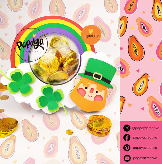 Cut File St Patrick's Day Candy holder / Dome size 8cm