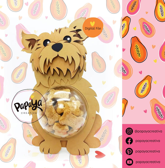 Lovely Yorkshire DIGITAL FILE Candy Holder / Dome size 8cm *dashed lines to open for sweets*