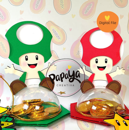 Toad DIGITAL FILE Candy Holder/ Dome size 8cm/ open and close system
