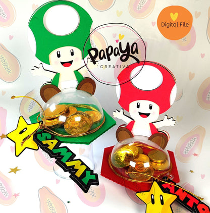 Toad DIGITAL FILE Candy Holder/ Dome size 8cm/ open and close system