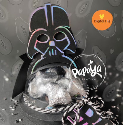 Dad Vader DIGITAL FILE Candy Holder/ Dome size 8cm/ open and close system