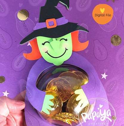 Witch Candy Holder/ Dome size 8cm / Open and close sytem